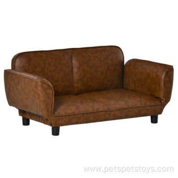 Pet Sofa Couch Foldable Dog Sofa Leather